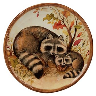 Certified International Pine Forest 4 pc Canape Plate Set