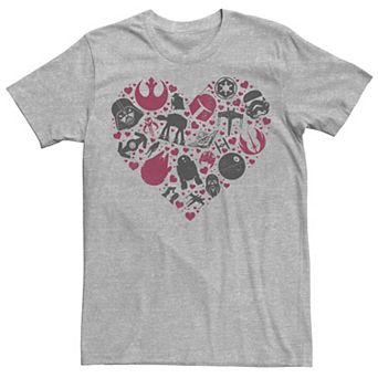 Men's Star Wars Heart Icon Fill Tee