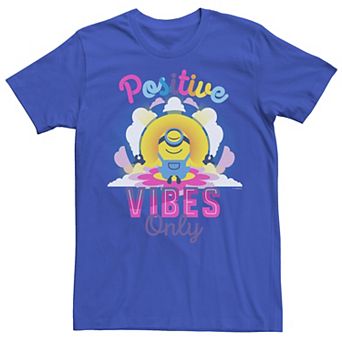 Men's Minions 2 Positive Vibes Only Colorful Portrait Tee