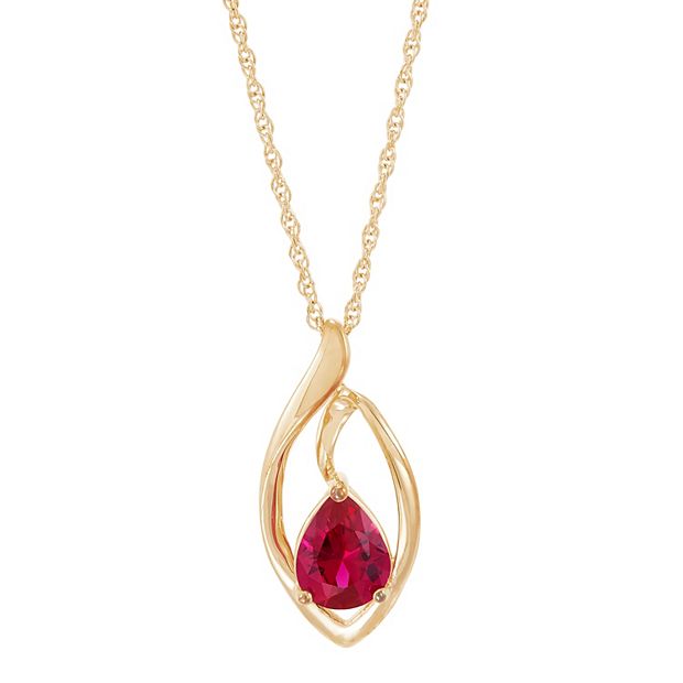 Kohls ruby store necklace