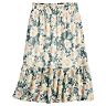 Women's LC Lauren Conrad Smocked Waist Tiered Midi Skirt