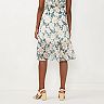 Women's LC Lauren Conrad Smocked Waist Tiered Midi Skirt