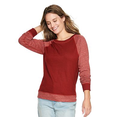 Women's Sonoma Goods For Life® Reversible Double Knit Long Sleeve Top