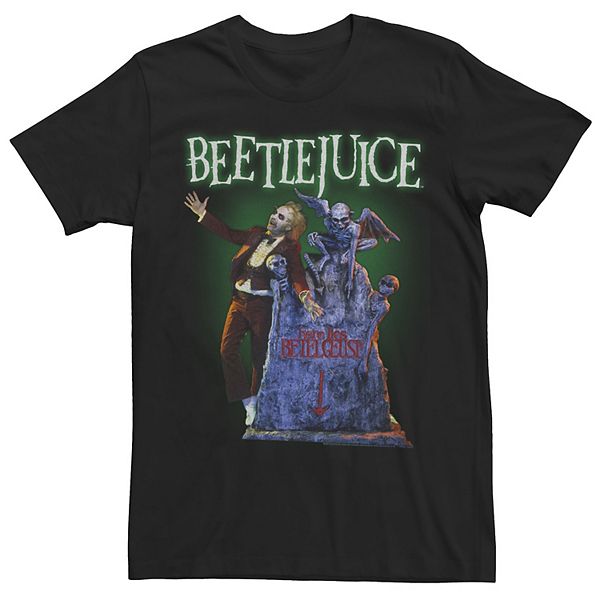 Men's Beetlejuice Here Lies Betelgeuse Tomb Stone Tee