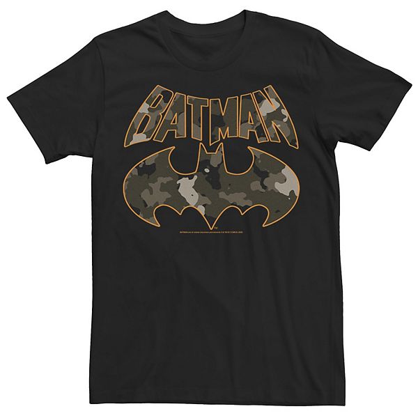 Men's Batman Camouflage Logo Fill Tee