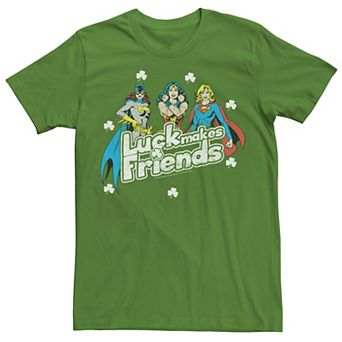 Men's DC Comics St. Patrick's Day Luck Makes Friends Tee