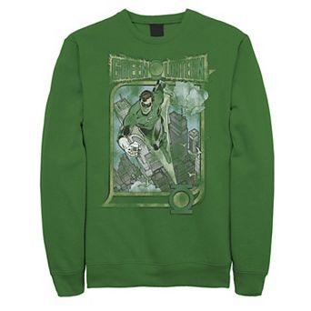 Men's DC Comics Distressed Green Lantern Poster Sweatshirt