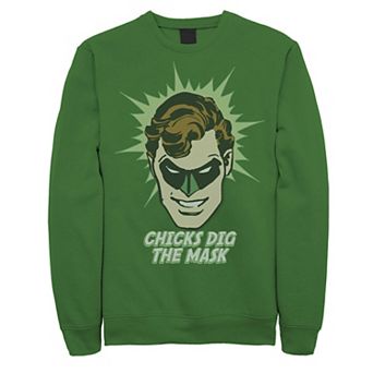 Men's DC Comics Green Lantern Chicks Dig The Mask Sweatshirt