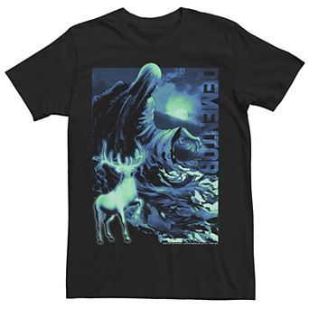 Men's Harry Potter Dementor And Stag Patronus Poster Tee