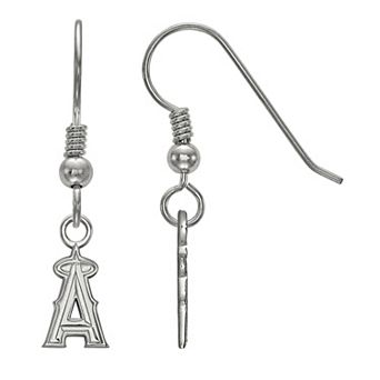 LogoArt Sterling Silver Los Angeles Angels of Anaheim Mini Dangle Earrings