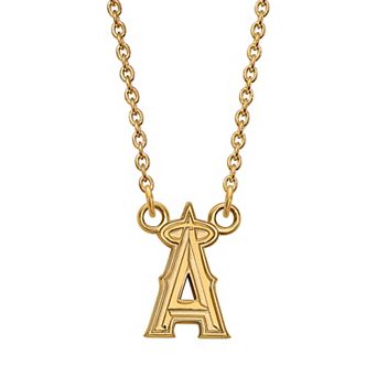 LogoArt Sterling Silver Los Angeles Angels of Anaheim Small Pendant Necklace