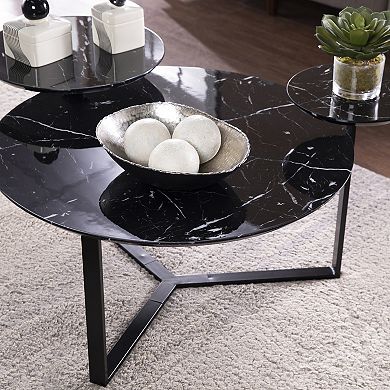 Southern Enterprises Xuri Faux Marble Coffee Table