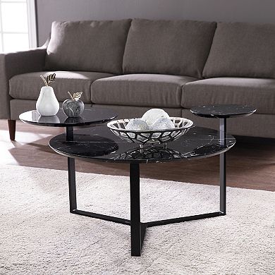 Southern Enterprises Xuri Faux Marble Coffee Table