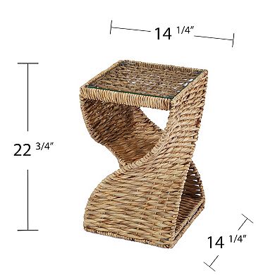 Southern Enterprises Auer Water Hyacinth End Table