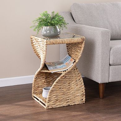 Southern Enterprises Auer Water Hyacinth End Table
