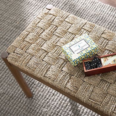 Southern Enterprises Savoya Seagrass Bench