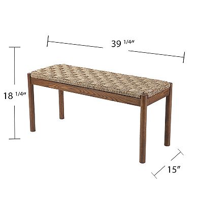 Southern Enterprises Savoya Seagrass Bench