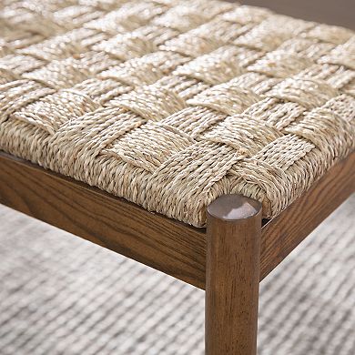 Southern Enterprises Savoya Seagrass Bench