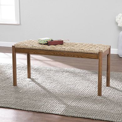 Southern Enterprises Savoya Seagrass Bench