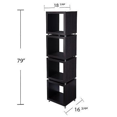 Southern Enterprises Piyard 4-Tier Bookshelf