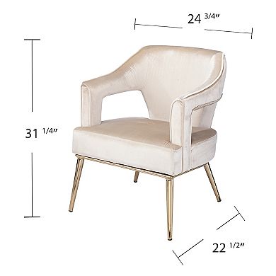 Southern Enterprises Elouise Upholstered Accent Chair