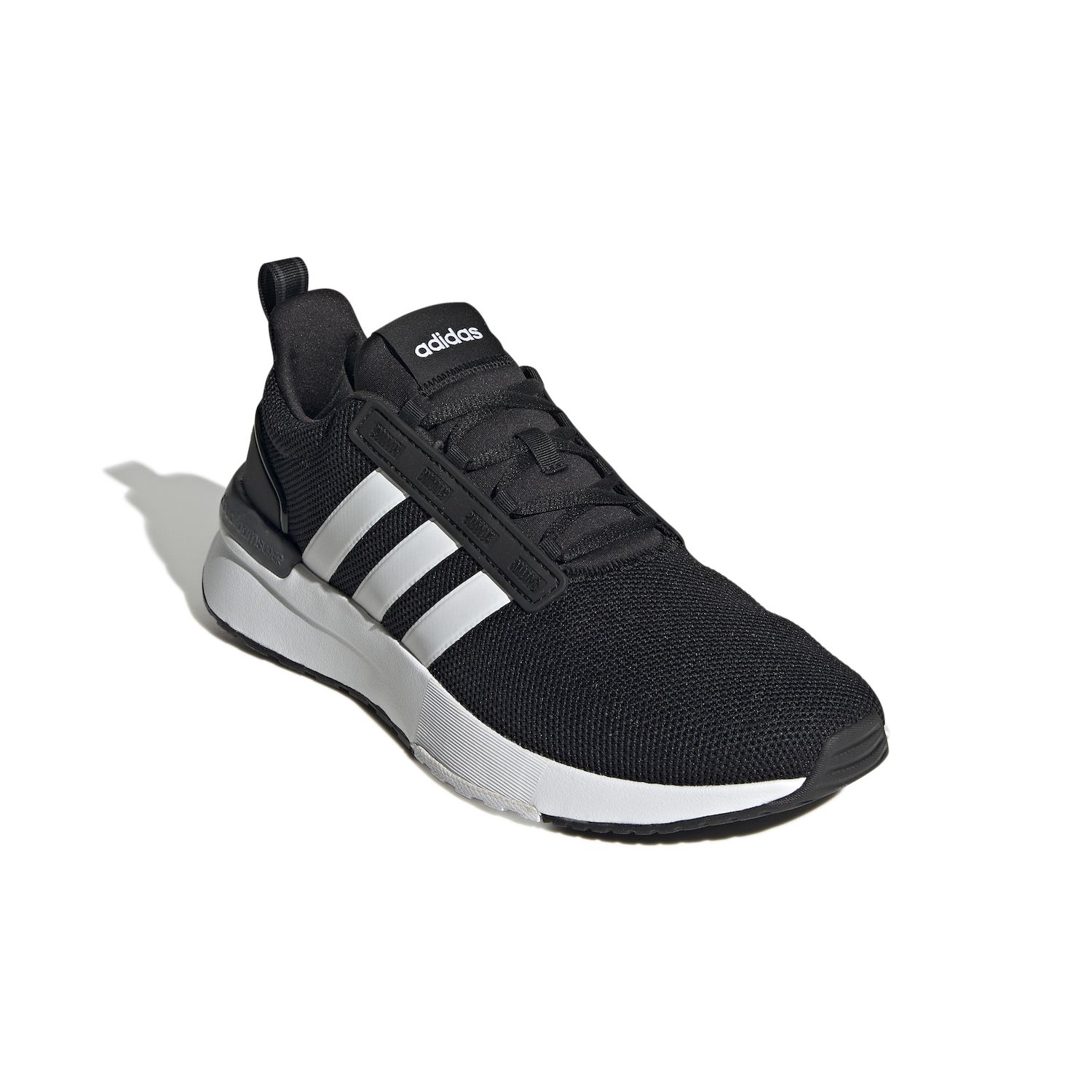 black adidas athletic shoes