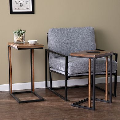 Southern Enterprises Saana Nesting C-Shape End Table 2-piece Set