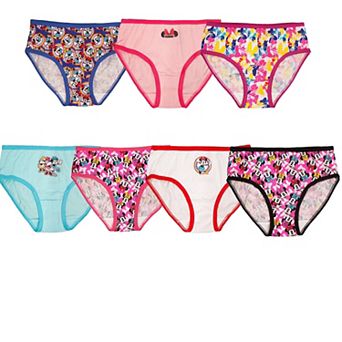 Disney's Minnie Mouse Girls 4-8 7-Pack Cotton Briefs