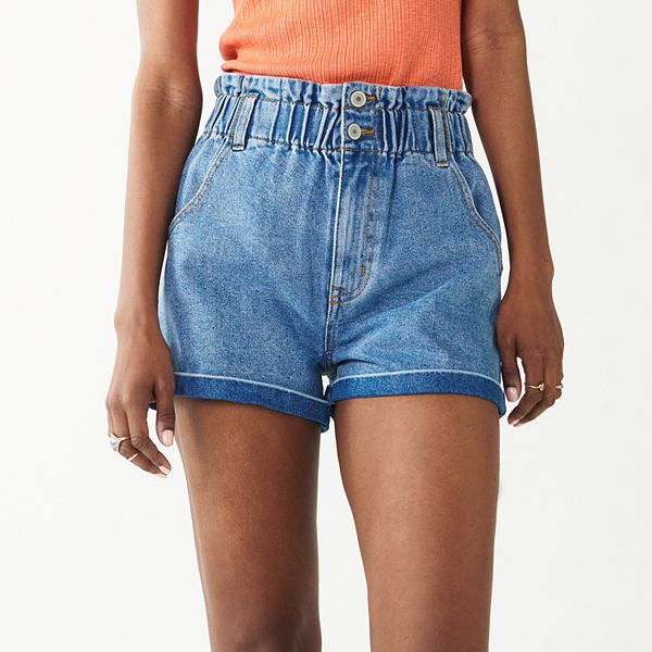 paperbag mom shorts