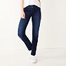 Jean Nine West Femme Taille 12 Noir - Slim Droit Contrôle Ventre Taille Haute - Occasion Très Bon État