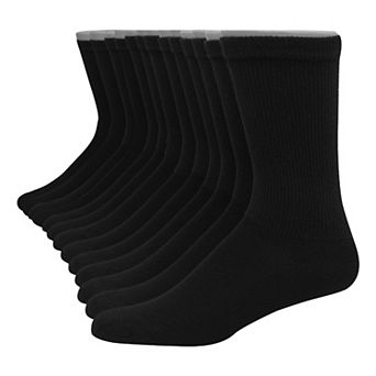 Men's Hanes® 12 Pack Ultimate Soft & Durable Crew Socks