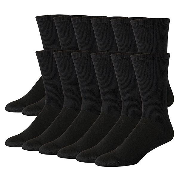 Men's Hanes Ultimate® 12-pack Soft & Durable Crew Socks