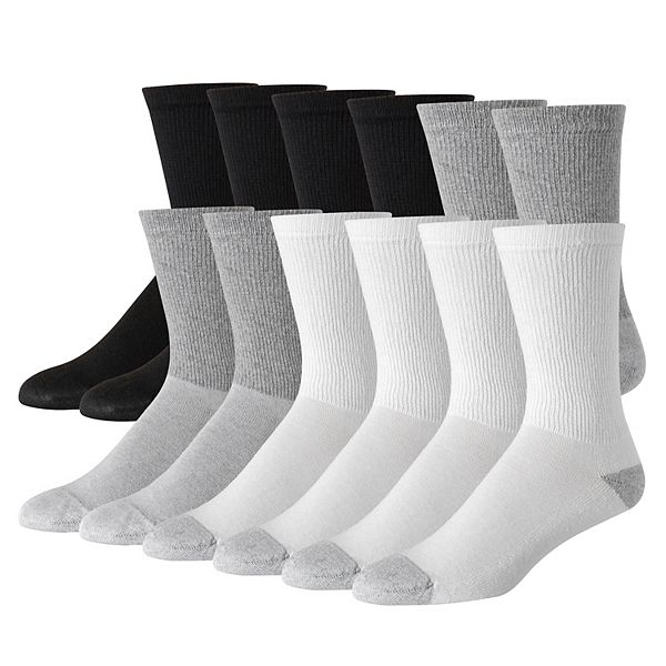 Men's Hanes Ultimate® 12-pack Soft & Durable Crew Socks