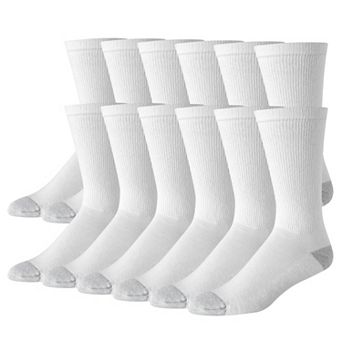 Men's Hanes® 12 Pack Ultimate Soft & Durable Crew Socks