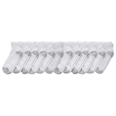 Hanes Ultimate Men's 12-Pack Soft & Durable Ankle Socks
