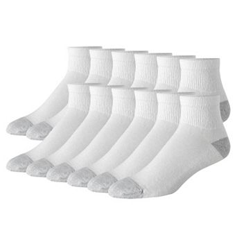 Men's Hanes® 12 Pack Ultimate Soft & Durable Ankle Socks
