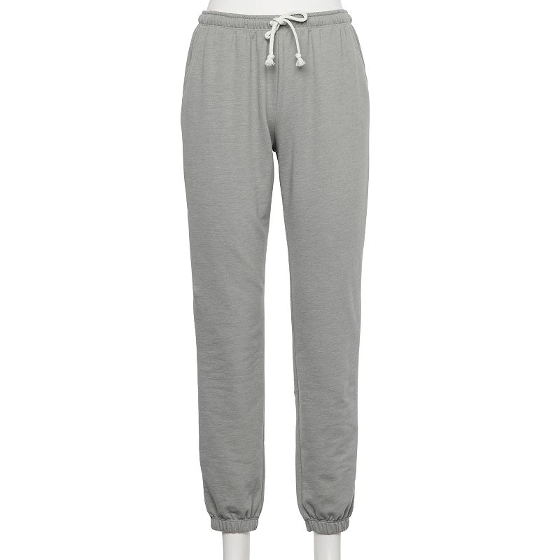 UPC 400725061810 product image for Juniors' SO High Rise Cuff Joggers, Girl's, Size: XS, Light Grey | upcitemdb.com