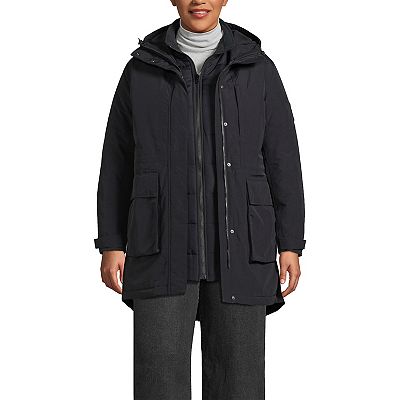 Plus Size Lands' End Women's 3-in-1 Squall Winter Parka Jacket