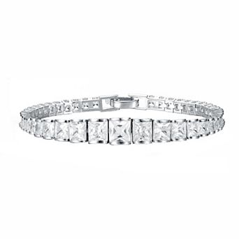 Sterling Silver Cubic Zirconia Tennis Bracelet