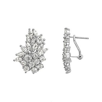 Sterling Silver Cubic Zirconia Stud Earrings