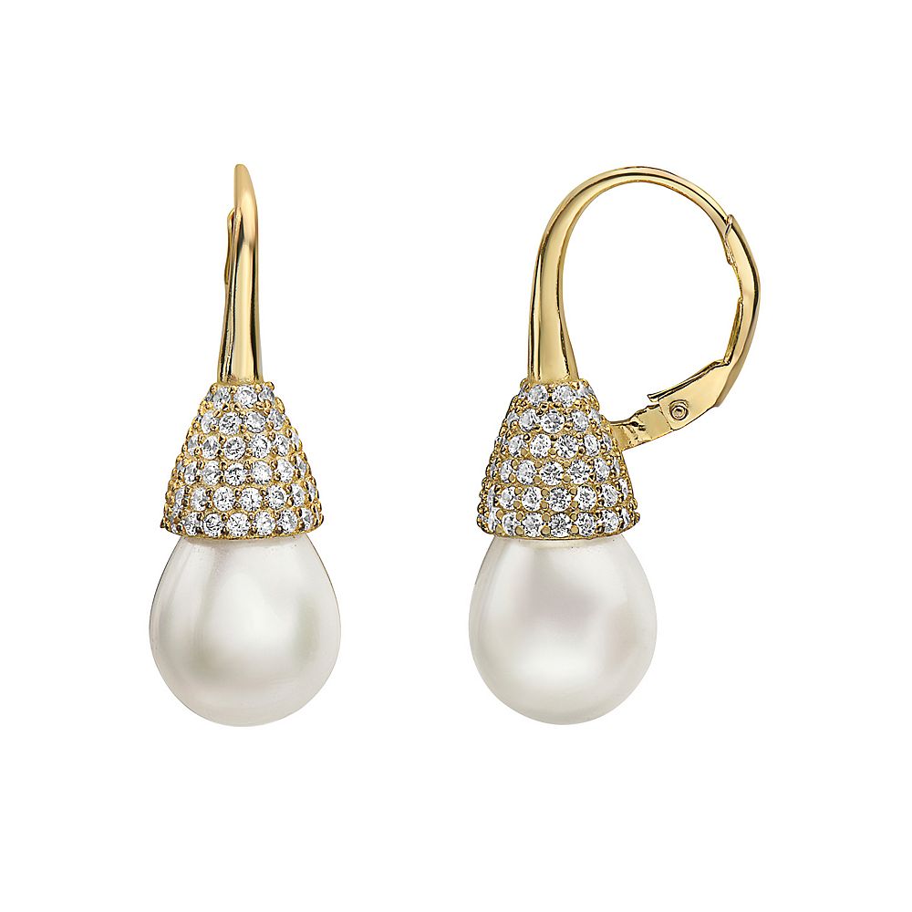 Cultured Pearl & Sterling Silver Drop earrings main image 0