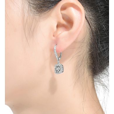 Sterling Silver Cubic Zirconia Drop Earrings