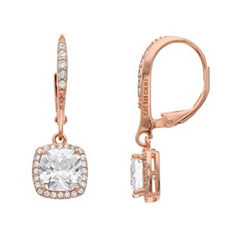 Sterling Silver Cubic Zirconia Drop Earrings
