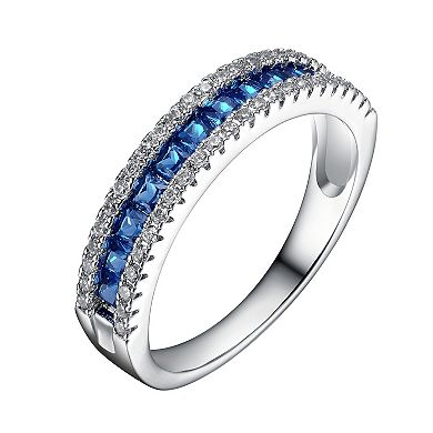 Sterling Silver Cubic Zirconia Band Ring