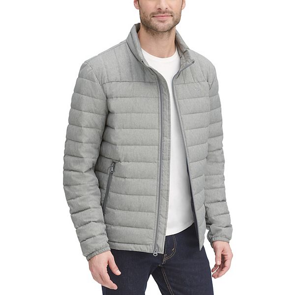 Comaba Mens Block-Quilted Packable Zip-Front Puffer Vest Jacket Coat