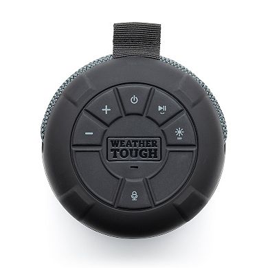 iHome Bluetooth Rechargeable Waterproof Speaker with 360° Stereo Sound & Color Changing Accent Lighting