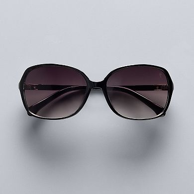 Women's Simply Vera Vera Wang 58mm Margot Rectangle Sunglasses