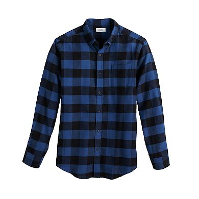 Men's Croft & Barrow® Woven Flannel Button-Down Shirt
