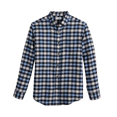 Men's Croft & Barrow® Woven Flannel Button-Down Shirt
