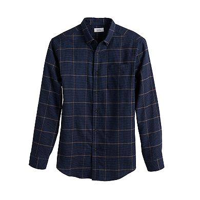 Men's Croft & Barrow® Woven Flannel Button-Down Shirt